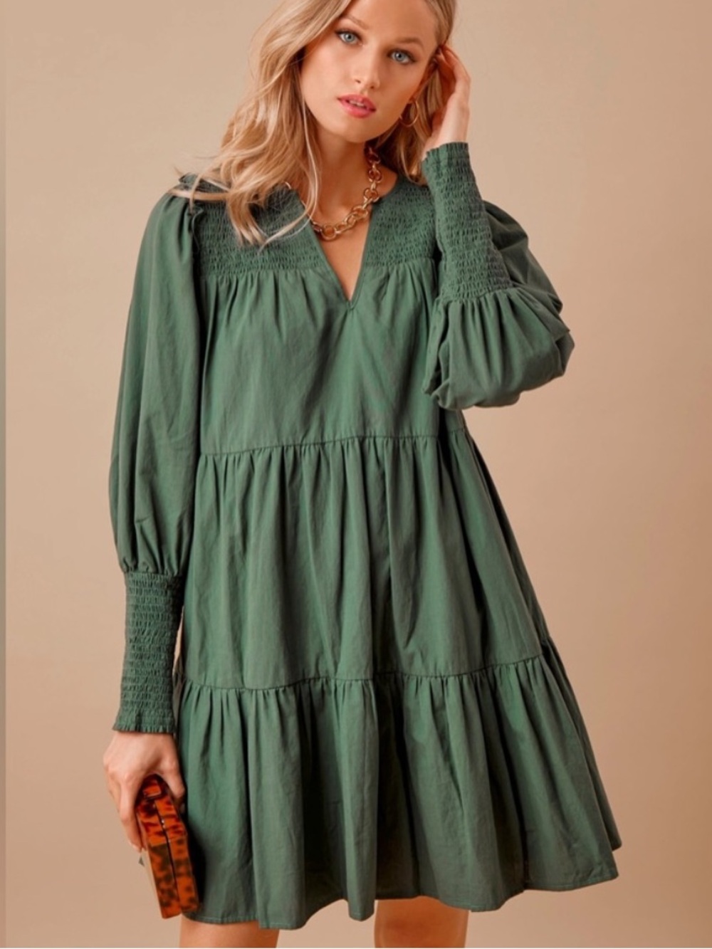TUCKERNUCK Pomander Place Ceci Dress Size Small in Jaguar Green